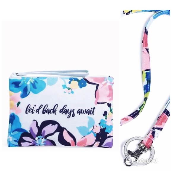 🌸NIP Vera Bradley Wristlet and Lanyard Set Marian Floral🌸 - Picture 4 of 7